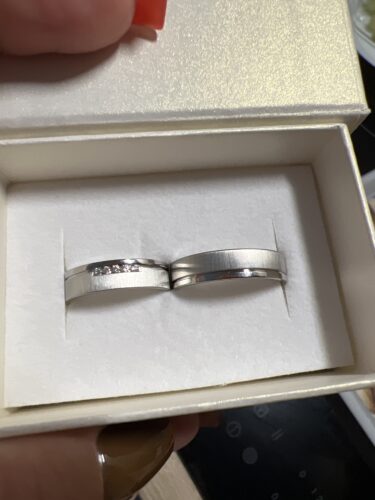 Channel Orvosi acél Jegygyűrű, Karikagyűrű (Párban) photo review