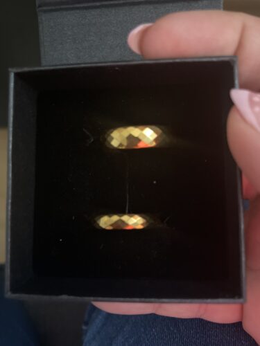 Gyémánt Keménységű Tungsten  Karbid Jegygyűrű, Karikagyűrű (Párban) photo review