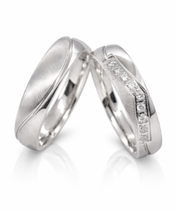 Szindi Orvosi acél  Jegygyűrű, Karikagyűrű (Párban)