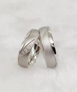 Perry Orvosi acél Jegygyűrű, Karikagyűrű (Párban)