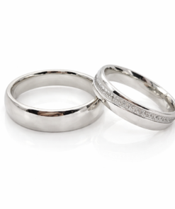 Carey Orvosi acél  Jegygyűrű, Karikagyűrű (Párban)